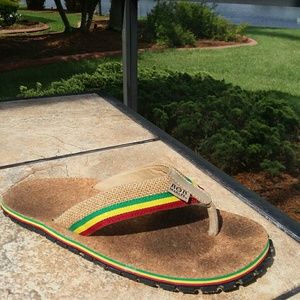 BOB MARLEY Sandals Flip Flop  Shoe Size 7